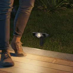 Calex LED-prikspot op zonne-energie Padoa, set van 2, zwart