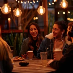 Calex lichtketting Vibey Outdoor, lengte 45 m, 75-flg.