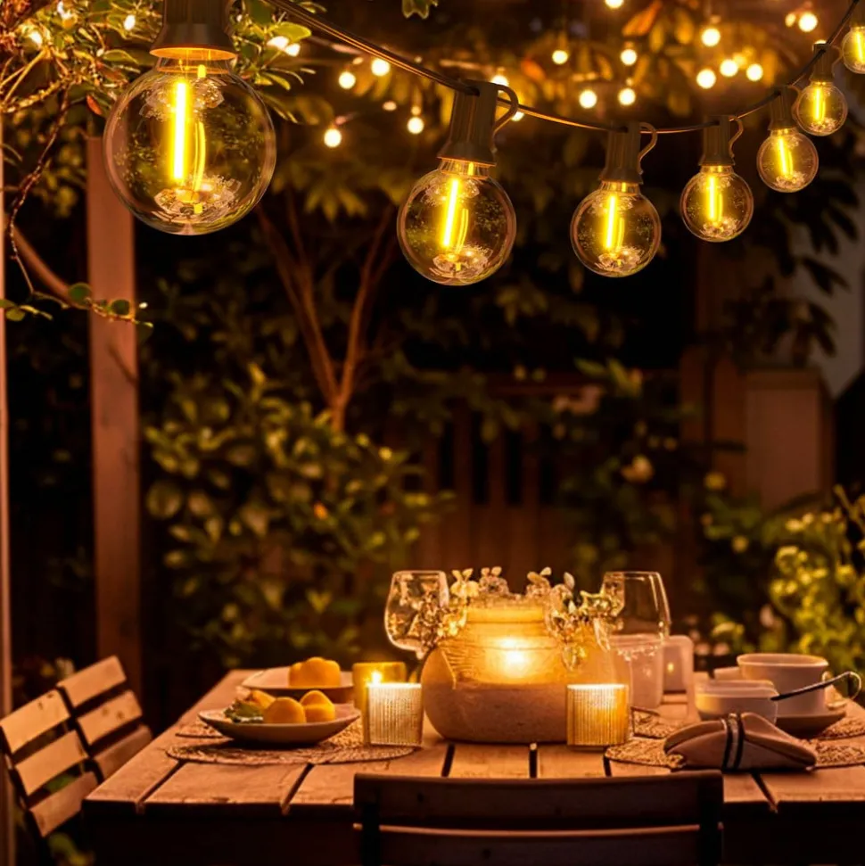 Calex lichtketting Vibey Outdoor, lengte 30 m, 50 strengen.