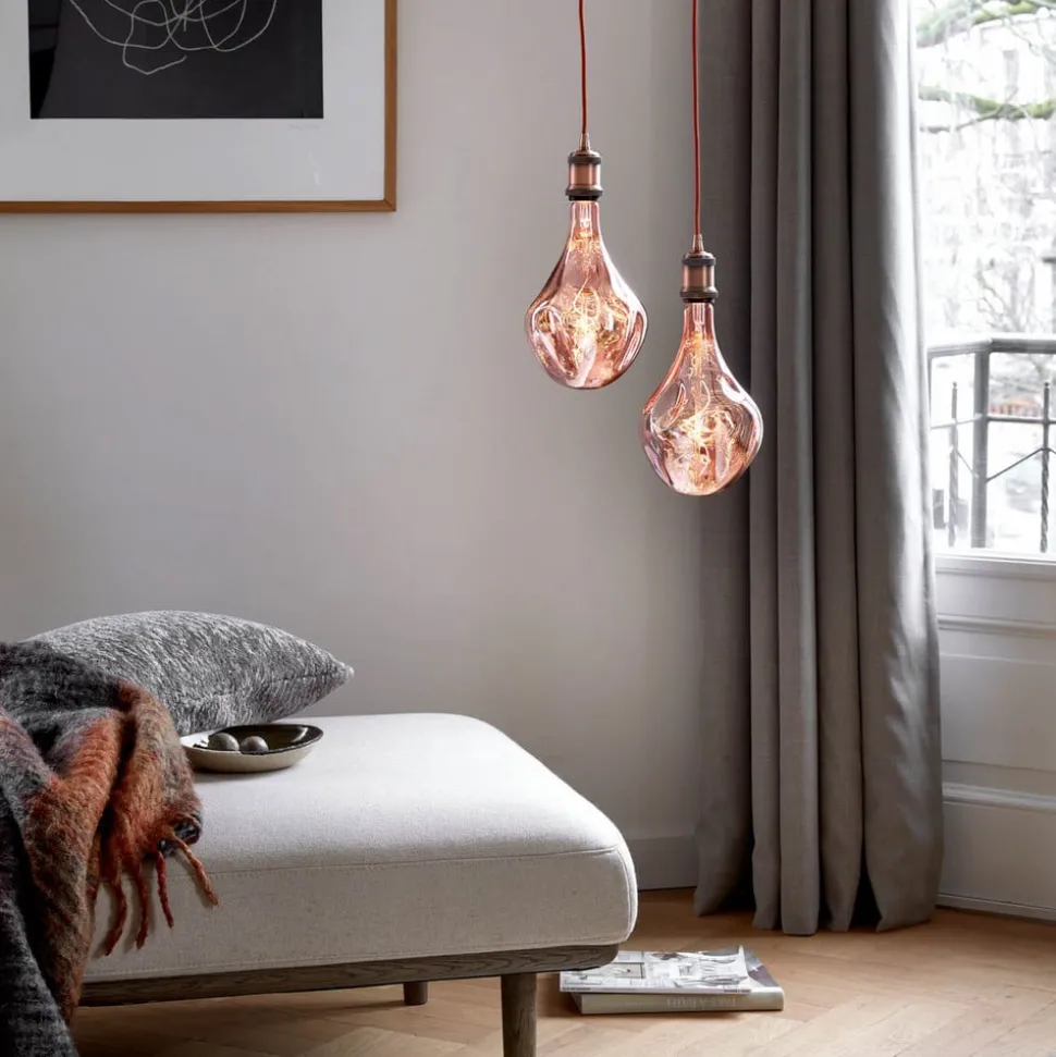 Calex Organic Evo LED lamp E27 6W dimbaar rosé