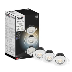 Calex Smart downlight inbouwlamp, CCT wit 3 stuks