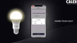 Calex Smart E14 B35 kaars 4,9W 1800-3000K dimbaar goud