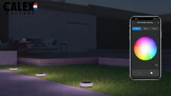 Calex Smart grondspot voor buiten, CCT RGB 3-lamps.