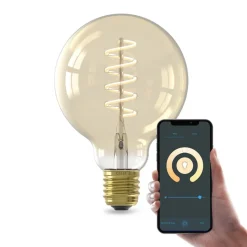 Calex Smart LED E27 7W G95 1800 - 3000 K Gloeilamp 2-pack