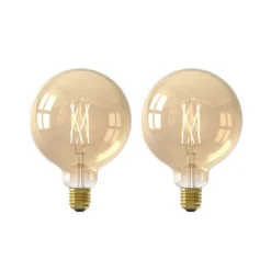 Calex Smart LED gloeilamp E27 G95 7W CCT set van 2