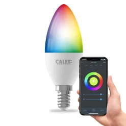 Calex Smart LED kaars E14 B35 4,9W CCT RGB