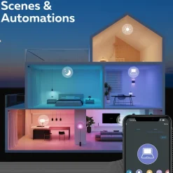 Calex Smart LED lamp E27 A60 9,4W CCT RGB