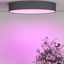 Calex Smart LED plafondlamp Fabric, Ø 40 cm, RGBW, dimbaar