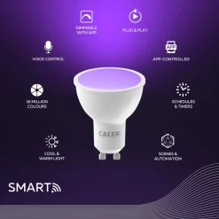 Calex Smart LED reflectorlamp GU10 4.9W CCT RGB