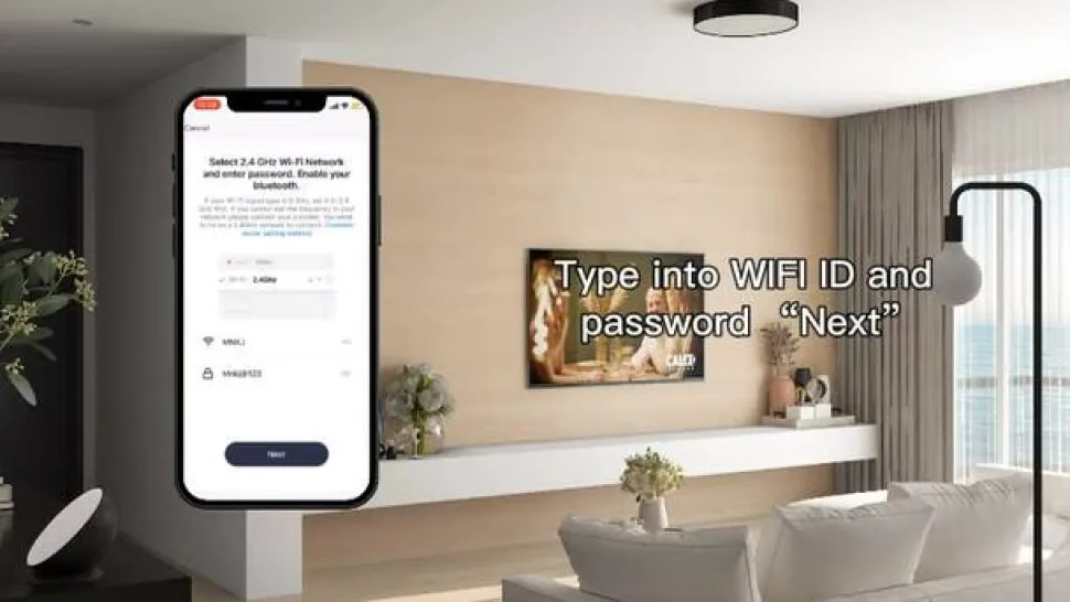 Calex Smart LED Striplight RGBW, 2 m, afstandsbediening