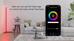Calex Smart LED vloerlamp met afstandsbediening RGBW
