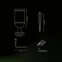 Calex Smart Outdoor Tuinspot, CCT, RGB