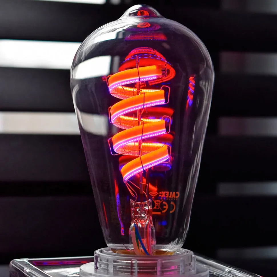 Calex Smart Rustiek E27 ST64 LED 4,9W Draad RGBW