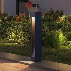 Calex Solar LED tuinpadverlichting Ivrea, zwart, aluminium, IP67