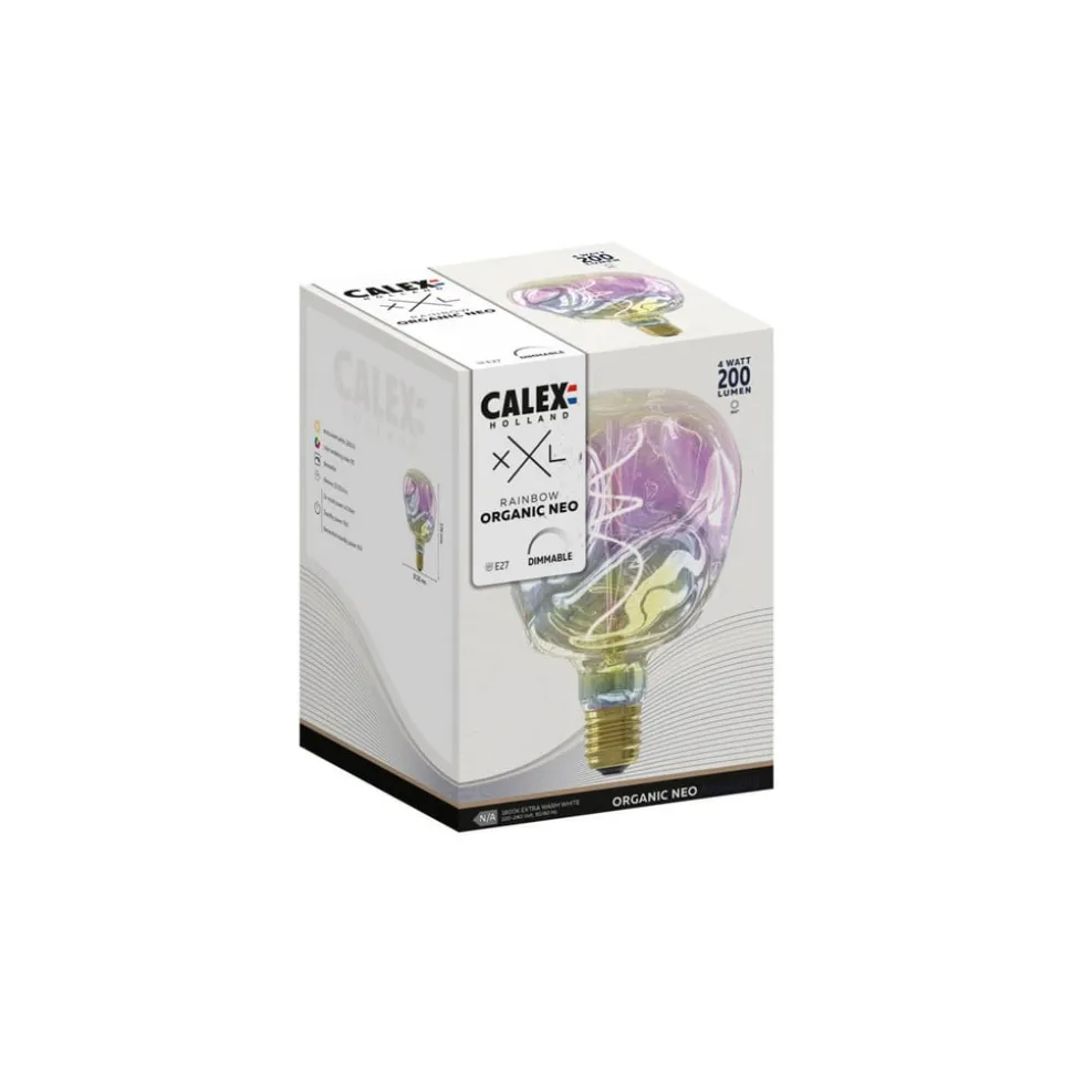 Calex XXL Organic Neo LED E27 4W G125 dim rainbow