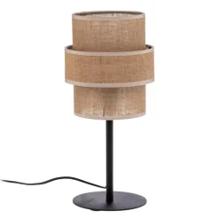 Calisto tafellamp, Jute, naturel bruin, hoogte 38 cm