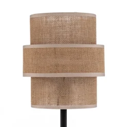 Calisto tafellamp, Jute, naturel bruin, hoogte 38 cm