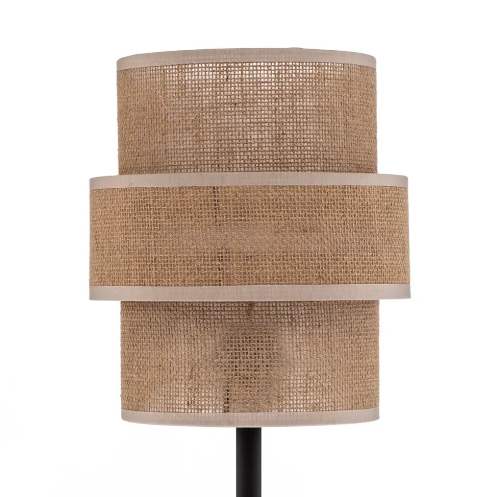 Calisto tafellamp, Jute, naturel bruin, hoogte 38 cm