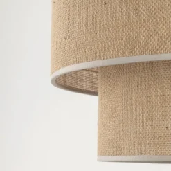 Calisto vloerlamp, jute, cilinder, naturel bruin, hoogte 155 cm