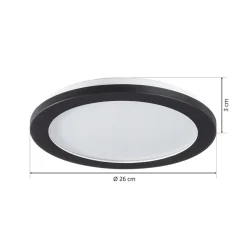 Camillus LED plafondlamp, rond, Ø 26 cm