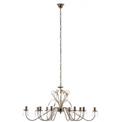 CAMPANA kroonluchter, ovaal gevormd, 110 cm