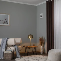 Can NT-134 tafellamp, goud, halfronde kap