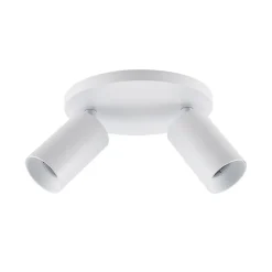 CAN TILT plafondspot, wit, Ø 20 cm, 2-lamps, metaal, GU10