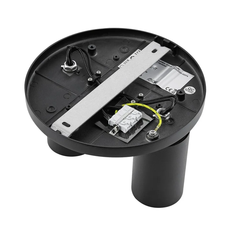 CAN TILT plafondspot, zwart, Ø 20 cm, 2-lamps metaal GU10