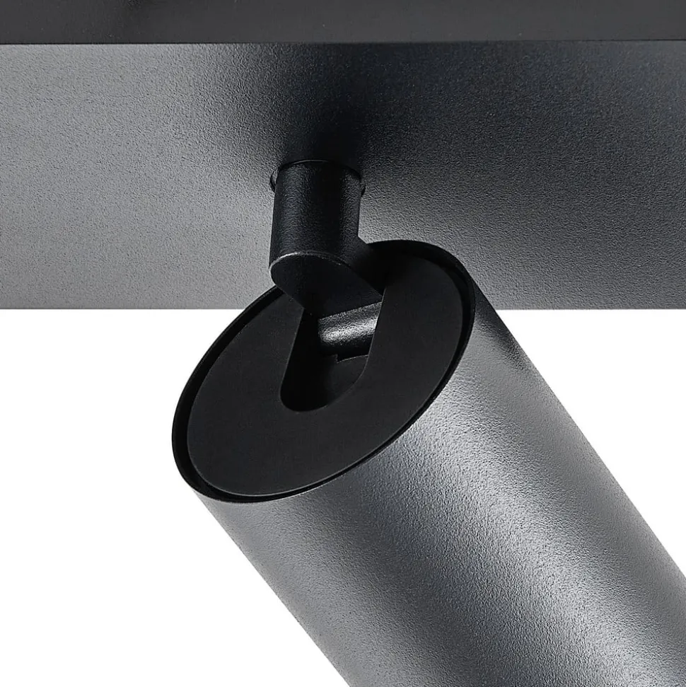 CAN TILT plafondspot, zwart, 31 x 9 cm, 2-lamps, metaal GU10