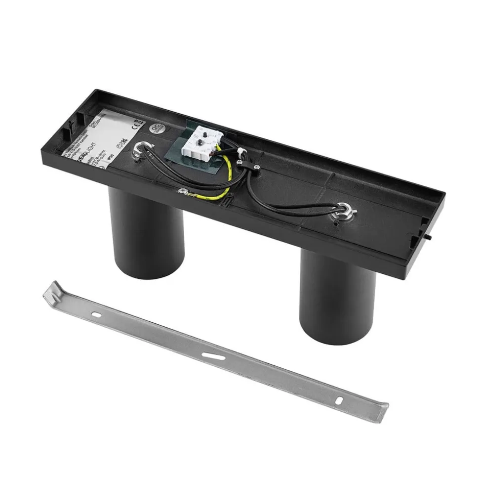 CAN TILT plafondspot, zwart, 31 x 9 cm, 2-lamps, metaal GU10