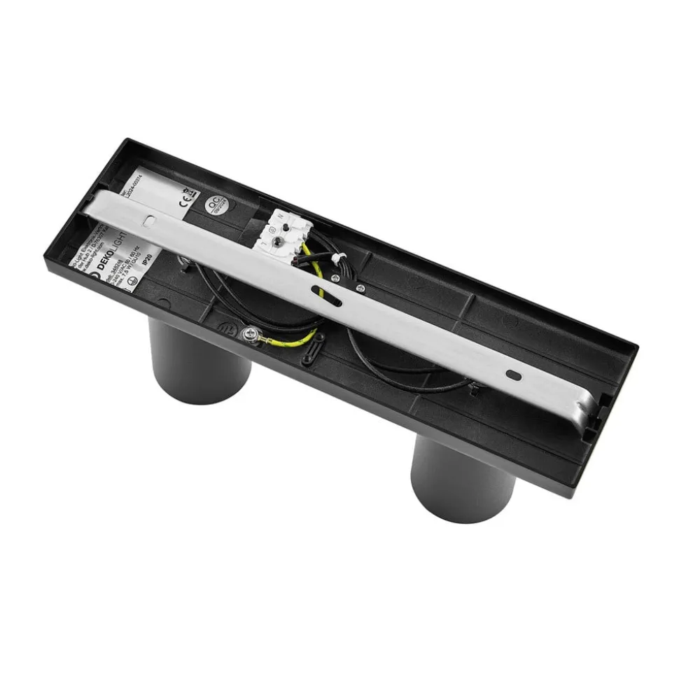 CAN TILT plafondspot, zwart, 31 x 9 cm, 2-lamps, metaal GU10