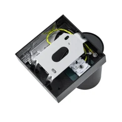 CAN TILT wandspot, zwart, 10 x 10 cm, metalen GU10 schakelaar