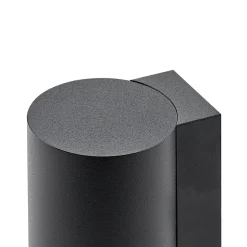 CAN wandlamp, zwart, 1-lamp, hoogte 13 cm, metaal, GU10