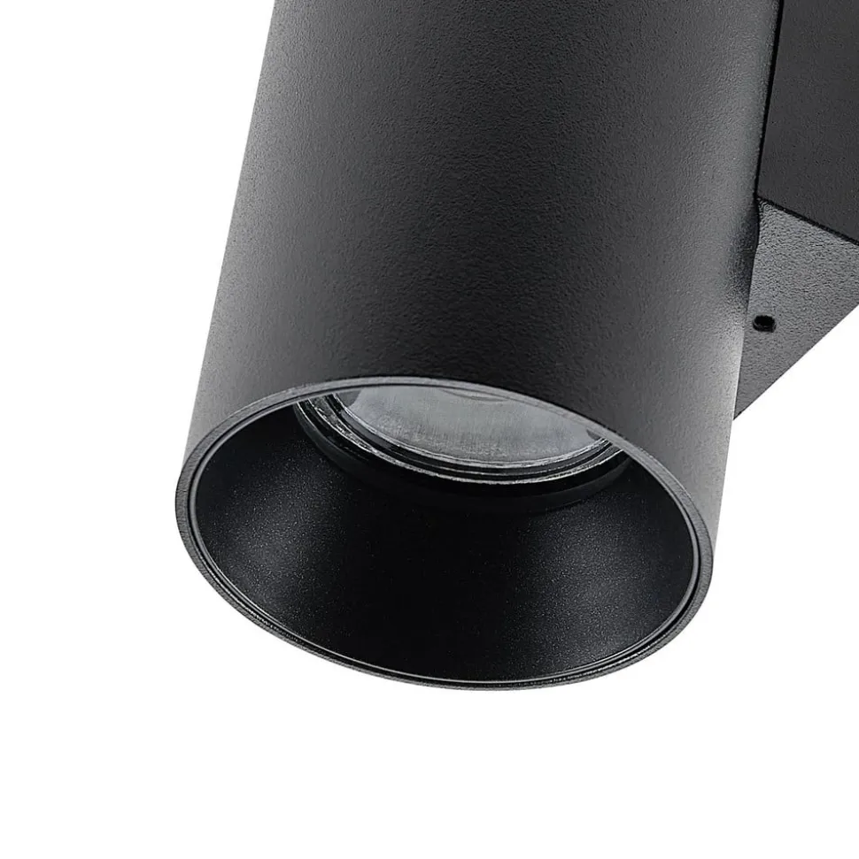 CAN wandlamp, zwart, 1-lamp, hoogte 13 cm, metaal, GU10