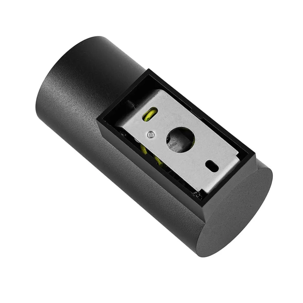 CAN wandlamp, zwart, 1-lamp, hoogte 13 cm, metaal, GU10