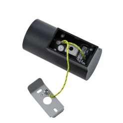 CAN wandlamp, zwart, 1-lamp, hoogte 13 cm, metaal, GU10