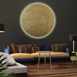 Cancelliere Rotonda chintz vloerlamp zwart/goud