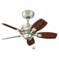 Canfield 30 plafondventilator, geborsteld nikkel