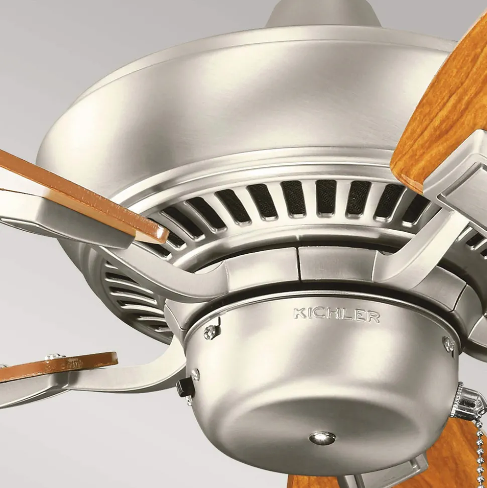 Canfield 30 plafondventilator, geborsteld nikkel