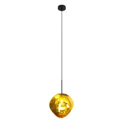 Canopus hanglamp, goudkleurig, Ø 28 cm, glas, E27