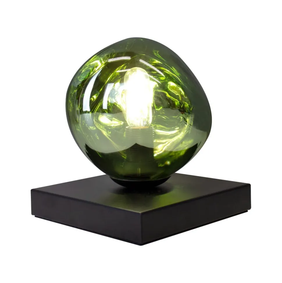 Canopus tafellamp, groen, Ø 15 cm, glas, 1 x E14