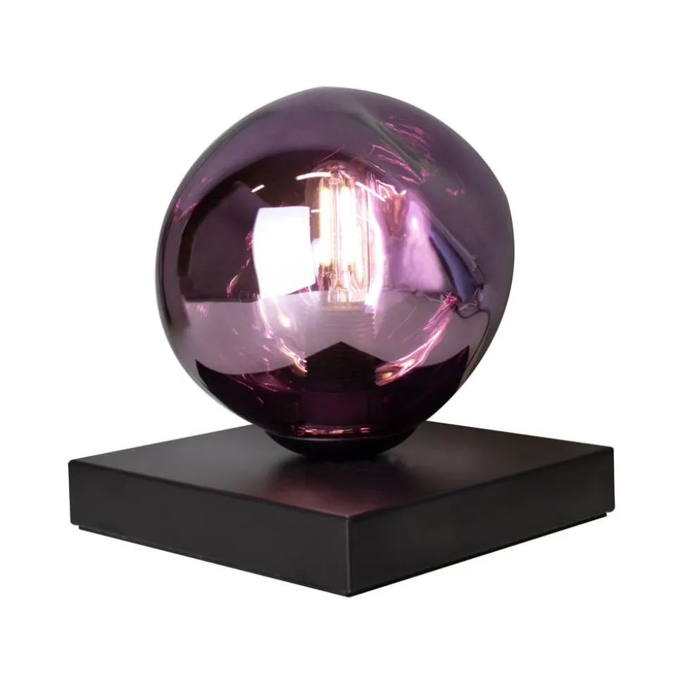 Canopus tafellamp, paars, Ø 15 cm, glas, 1 x E14
