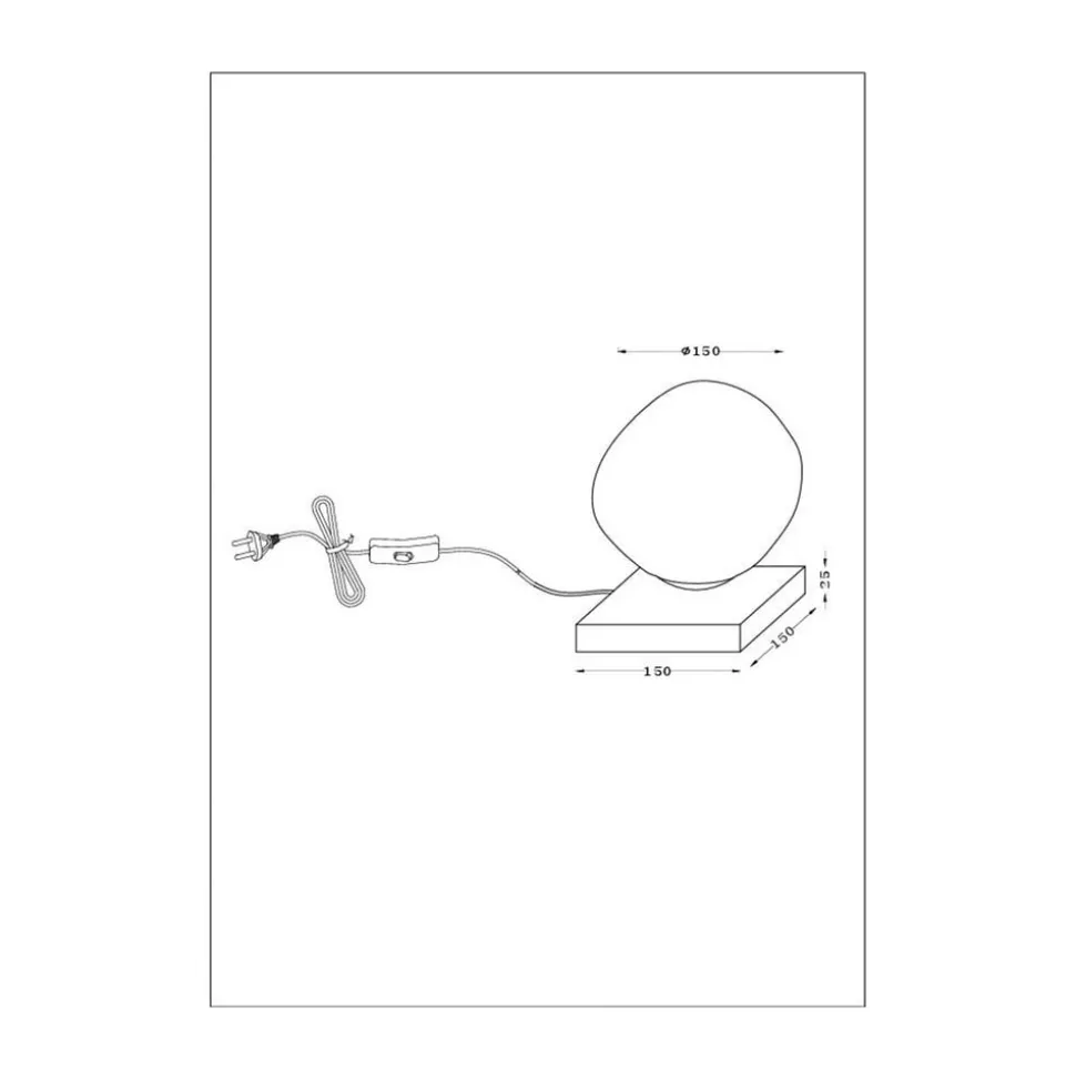 Canopus tafellamp, paars, Ø 15 cm, glas, 1 x E14