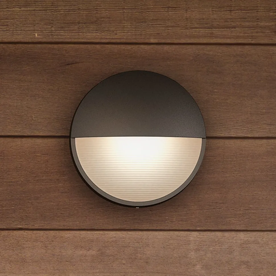 Capricorn - antracietkleurige LED wandlamp, IP 44