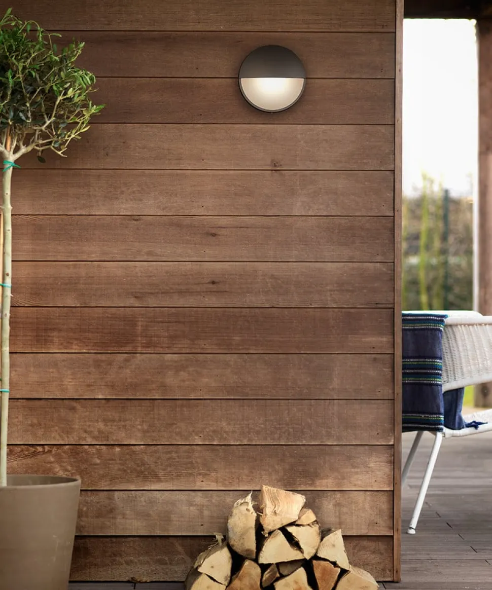 Capricorn - antracietkleurige LED wandlamp, IP 44