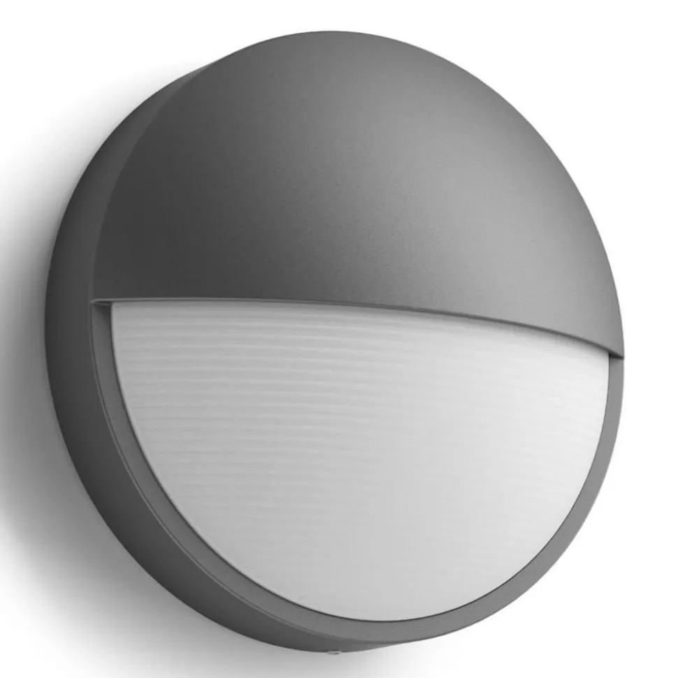 Capricorn - antracietkleurige LED wandlamp, IP 44