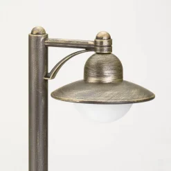 Carla tuinpadverlichting met beugel, bruin/messing