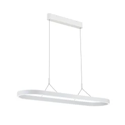 Carrara LED hanglamp, wit, in hoogte verstelbaar, CCT