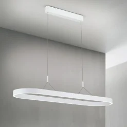 Carrara LED hanglamp, wit, in hoogte verstelbaar, CCT