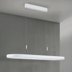 Carrara LED hanglamp, wit, in hoogte verstelbaar, CCT